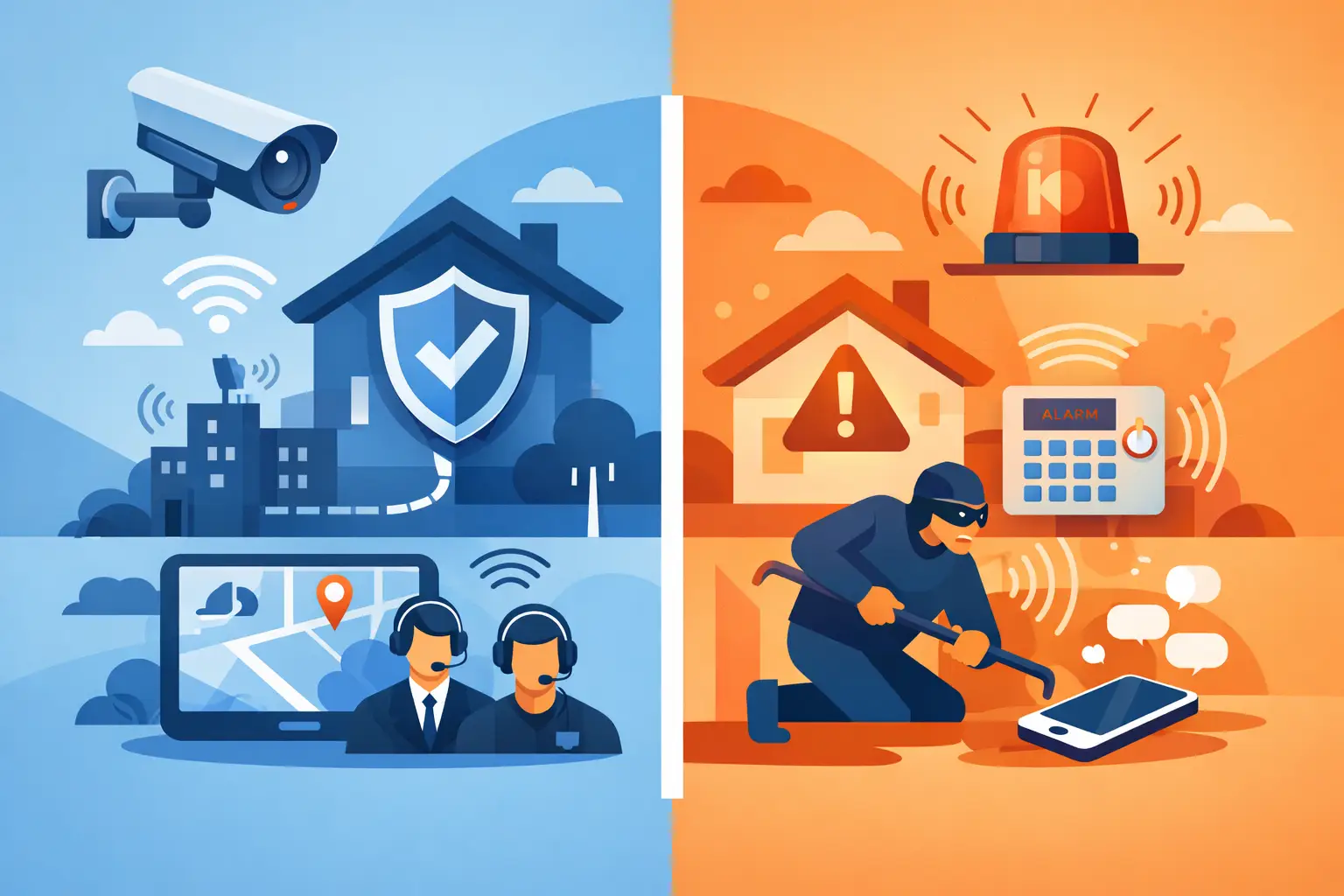 Monitored vs Unmonitored Alarms