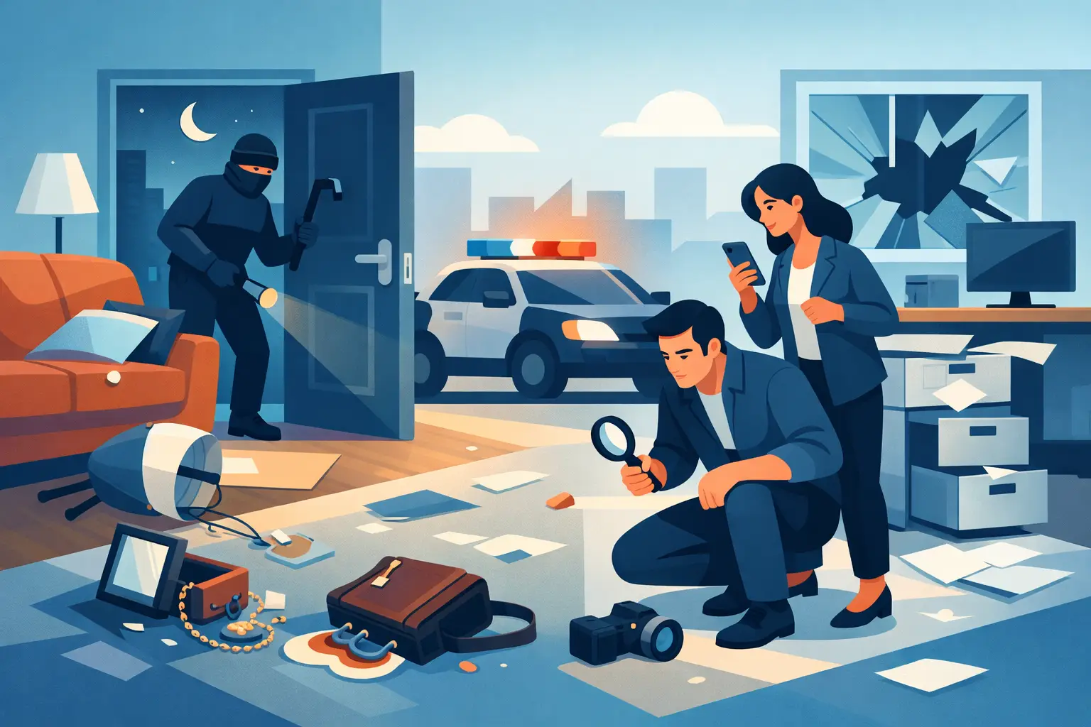 What to Do After Burglary at Home or Work